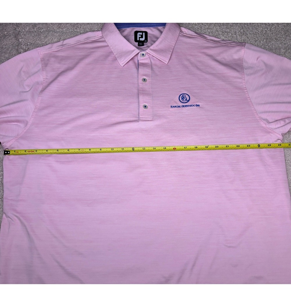 FootJoy Polo Shirt Mens 2XL Pink‎ Rancho Bernardo Inn Golf Performance Stretch - Picture 7 of 10